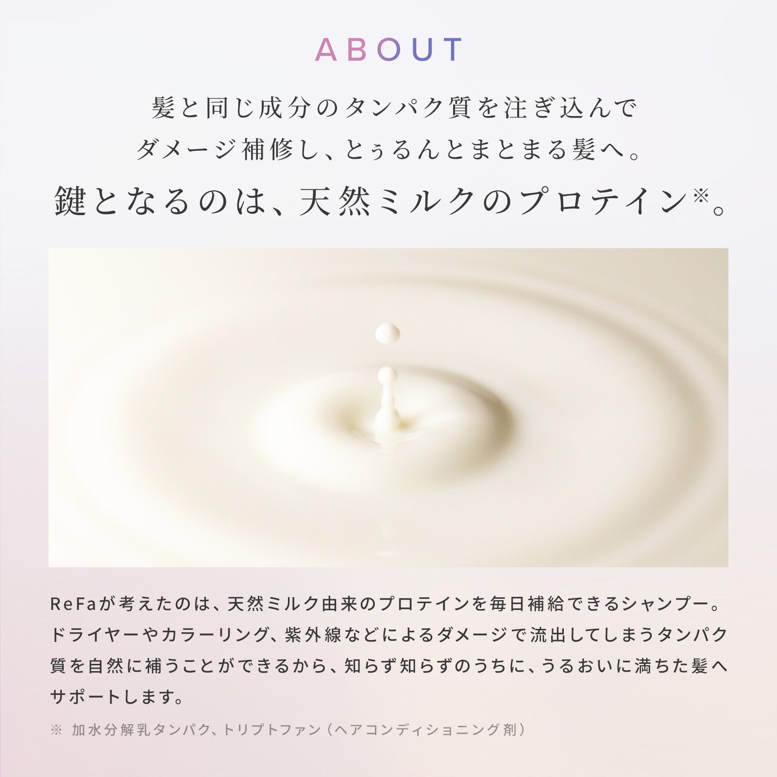ReFa 毛躁捲曲專用 牛奶蛋白PINK系列 洗頭水／護髮素 Milk Protein PINK LINE Shampoo/Treatment 500mL / 500g