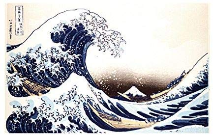 TORAYSEE Katsushika Hokusai Ukiyo-e Microfiber Cleaning Cloth 30×19cm