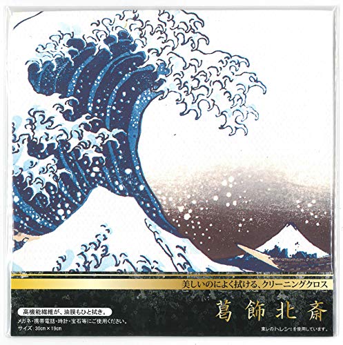 TORAYSEE Katsushika Hokusai Ukiyo-e Microfiber Cleaning Cloth 30×19cm