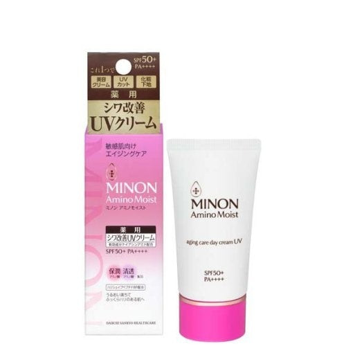 MINON 敏感肌抗皺美白防曬日霜 Amino Moist Aging Care Day Cream UV SPF50+ PA++++ 30g