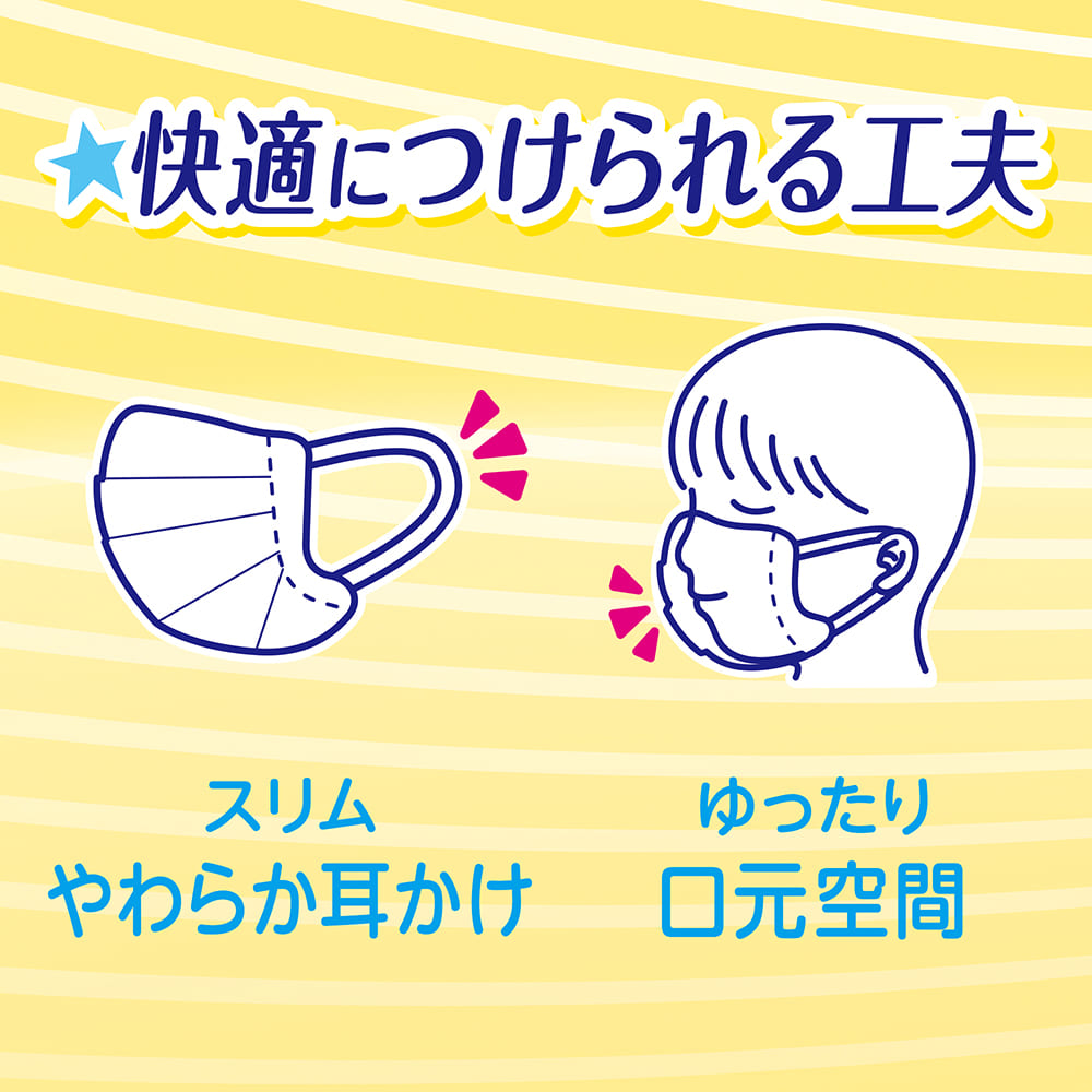 [3袋裝] Unicharm 超快適兒童口罩 Children's Face Mask 5片×3袋（共15片）