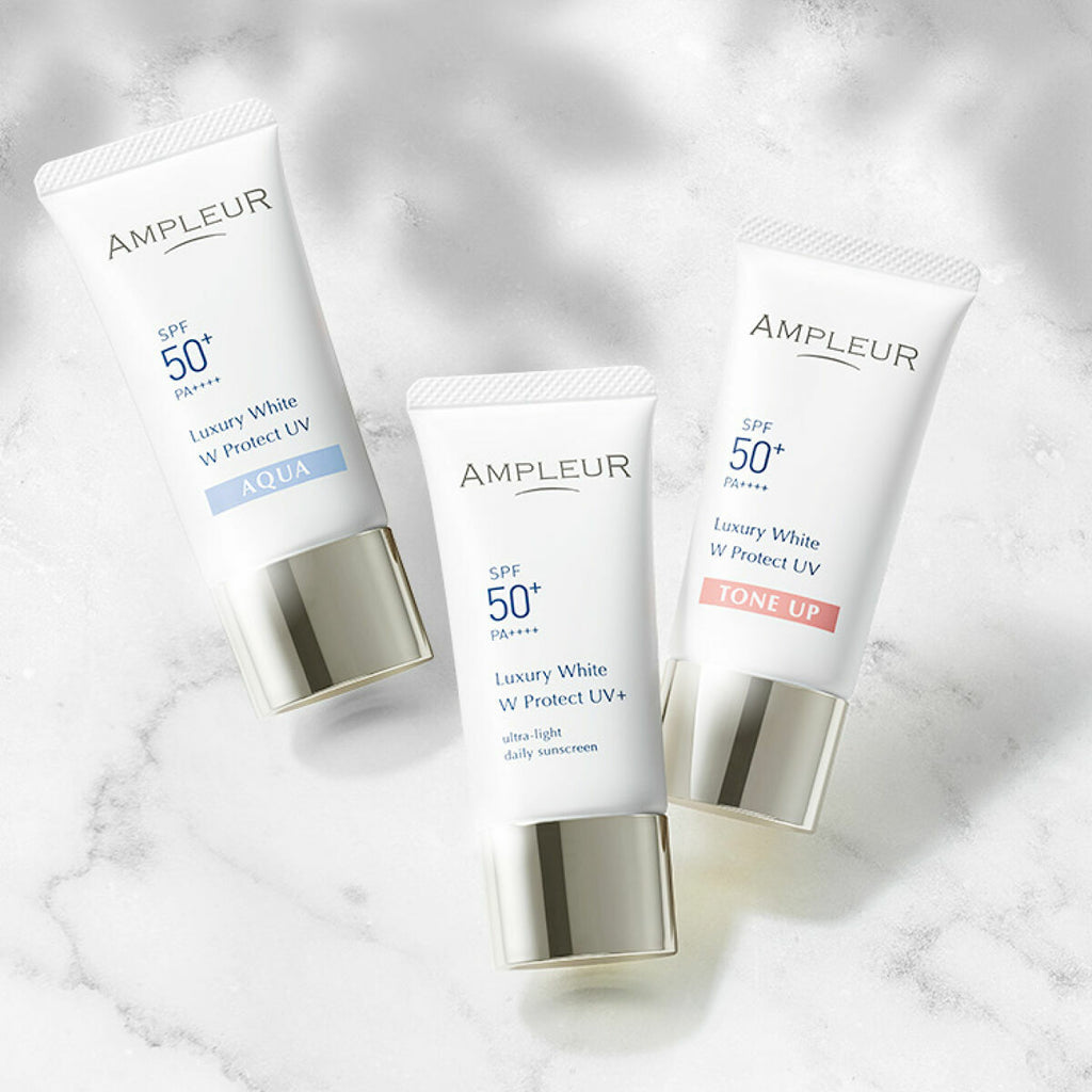 AMPLEUR *調色* 粉嫩亮膚物理防曬乳 30g SPF50+ PA++++ Luxury White W Protect UV Tone-Up