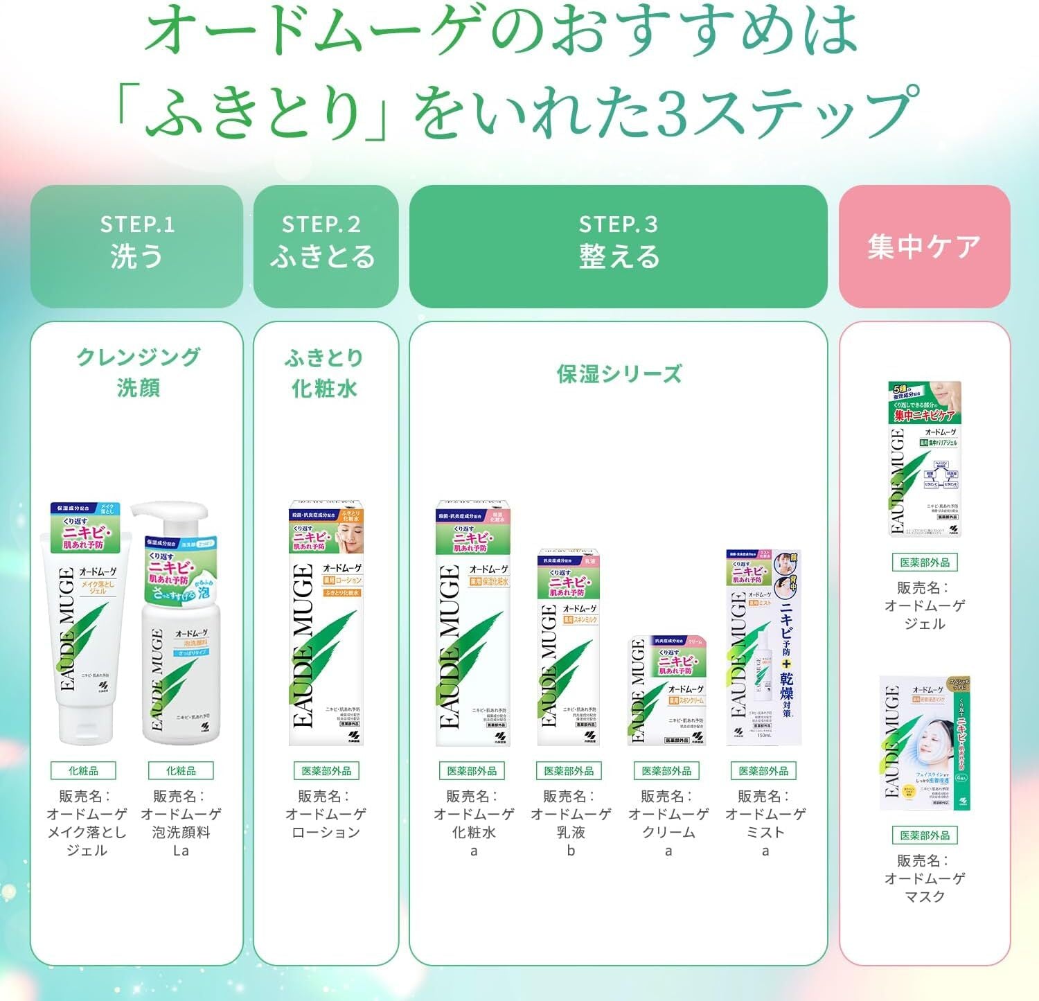 小林製藥EAUDE MUGE 藥用保濕型化妝水 160mL/500mL Medicated Moisturizing Lotion