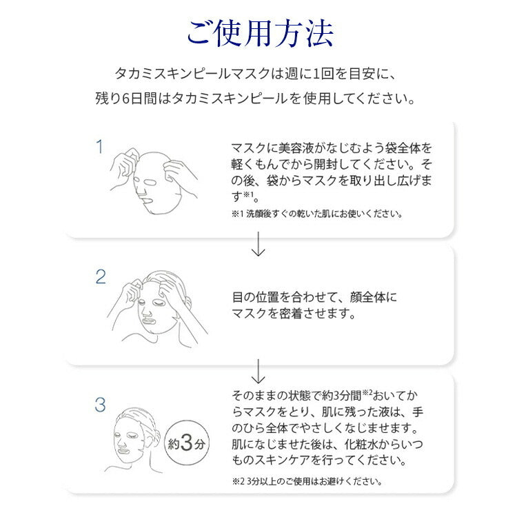 Takami 角質美容煥膚面膜 4片 Skin Peel Mask